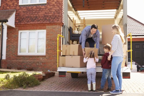 Careful loading of household belongings for a Brookgreen property move