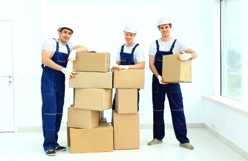 Commercial moving team planning a business relocation in Brookgreen