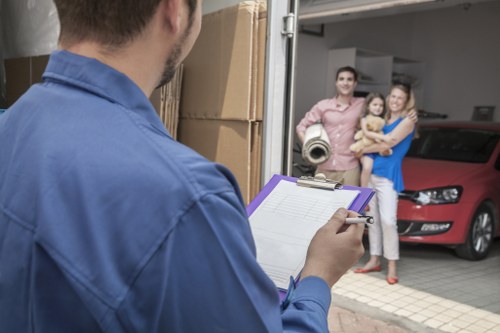 Unpacking and organizing boxes in a new Brookgreen home