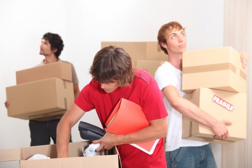 Business equipment and office setup for a commercial move in Brookgreen