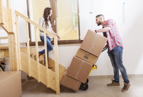 Careful handling of an upright piano during Brookgreen removal