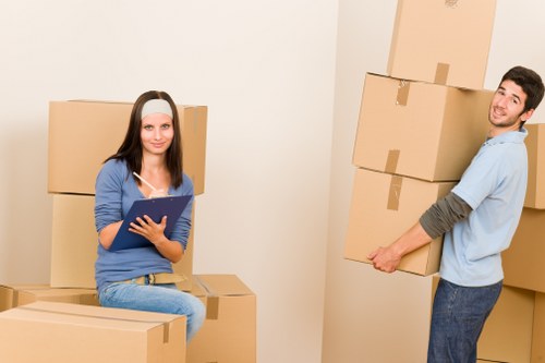 Waste separation and lawful disposal arrangements for a moving job