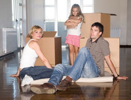 Furniture and boxes loaded for urgent relocation in Brookgreen